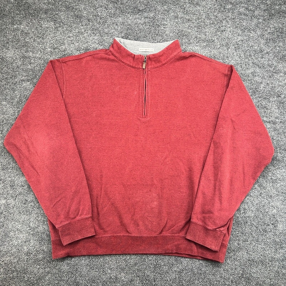 Men's Red Half-Zip Sweater